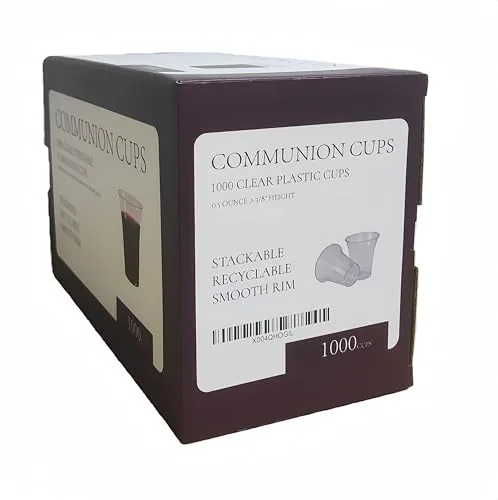 SruiSwei Clear Communion Cups, 1 3/8 in High (1,000)