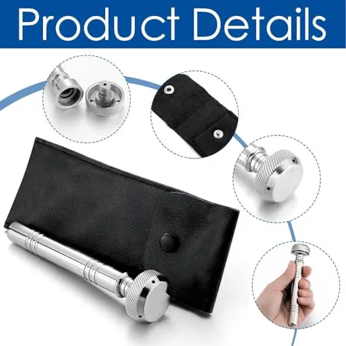 Portable Brass Aspergillum with Storage Bag, 5 in view 6