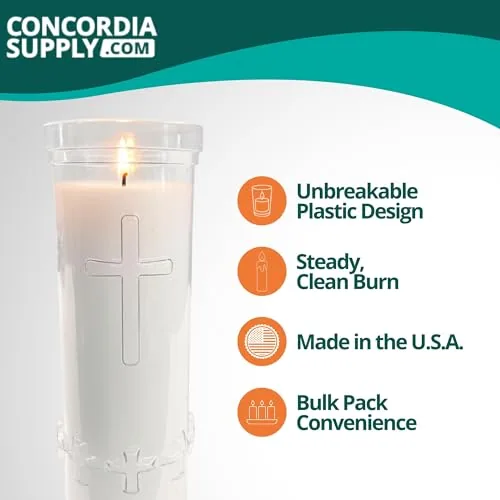 Concordia 7-Day Sanctuary Candles, 8 x 3 in, Pack of 12 view 2