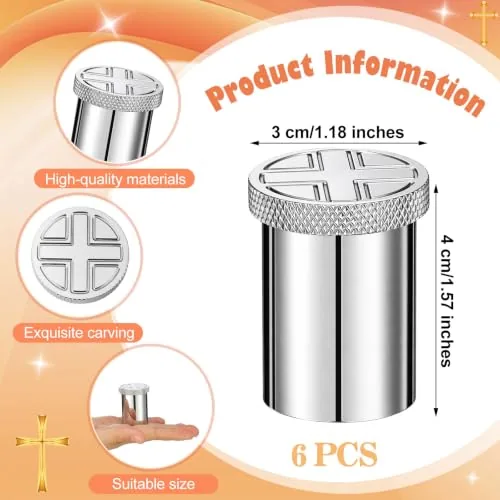 Yiyiring Stainless Steel Cross Oil Stocks, Set of 6